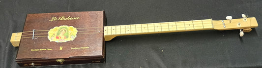 3 String Guitar - La Boheme Cigar Box